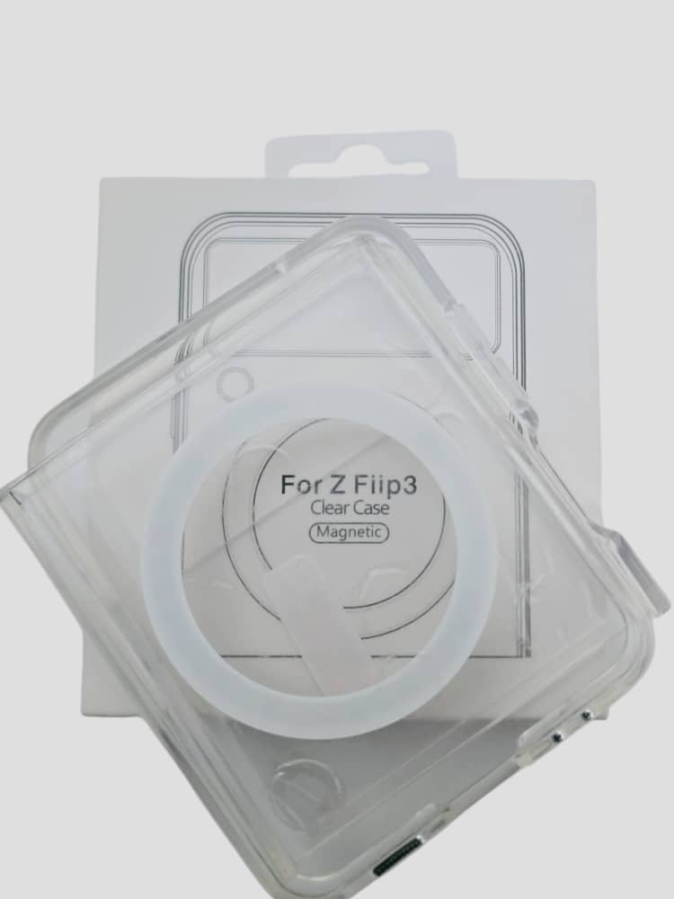 غلاف شفاف Z Flip 3 يدعم الشحن اللاسلكي