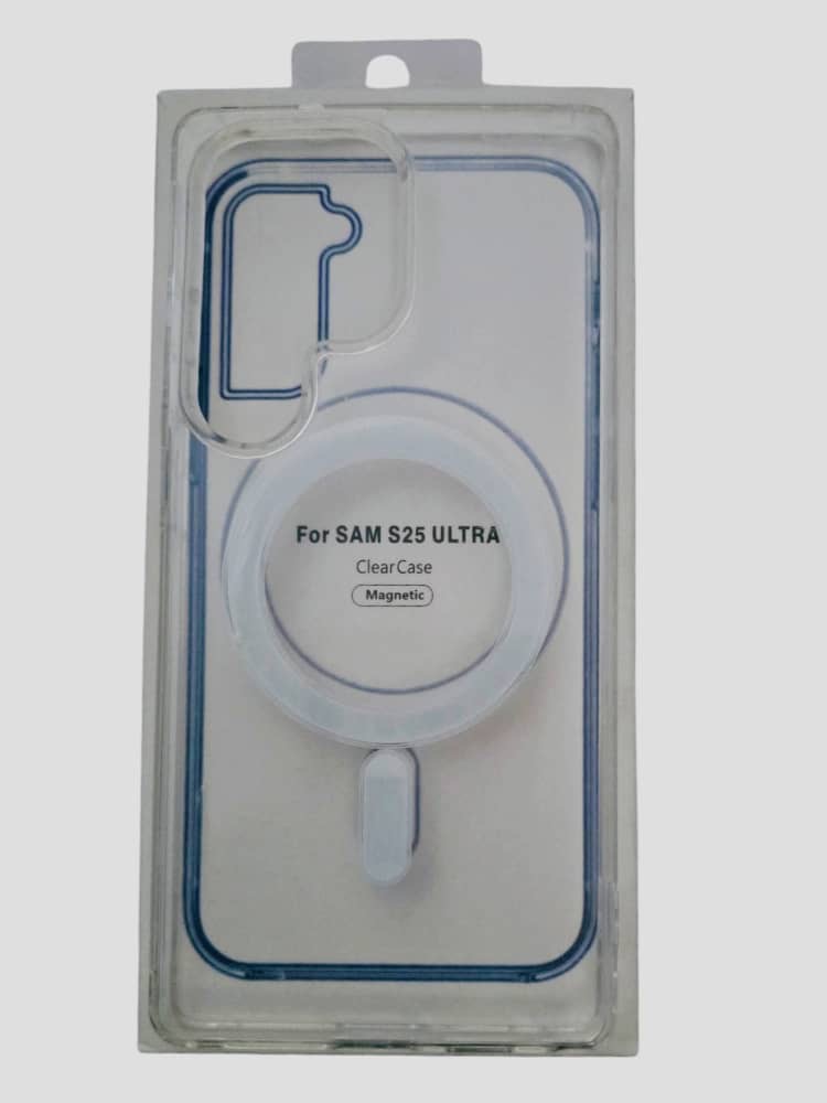 غلاف شفاف S25 Ultra يدعم الشحن اللاسلكي