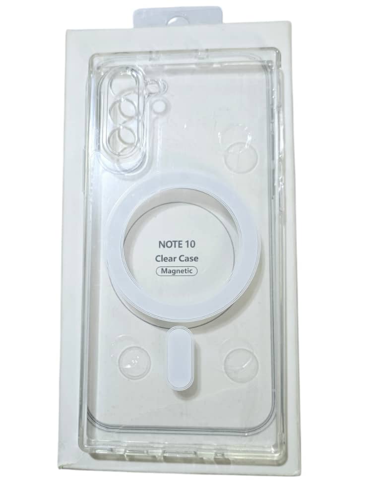 غلاف شفاف سامونج نوت 10 يدعم الشحن اللاسلكي