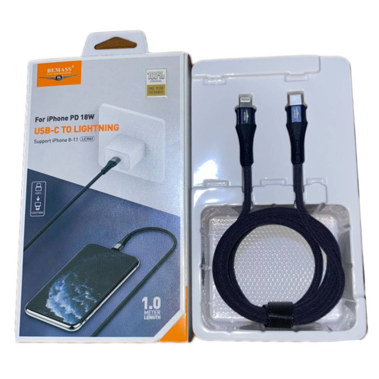 توصيلة ايفون لايتينغ تايب سي ١٨ وات وكالة درجة أولى